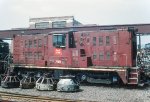 CRIP 799, Davenport 112-tonner, DE110, used trade-in locomotive at the GE Locomotive Plant